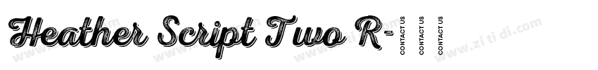 Heather Script Two R字体转换